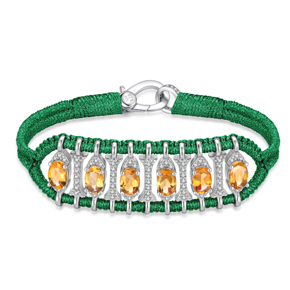 Teresina Grass bracelet - Citrines