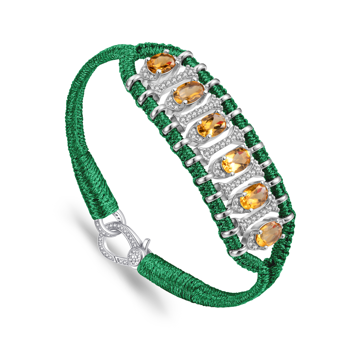 Teresina Grass bracelet - Citrines