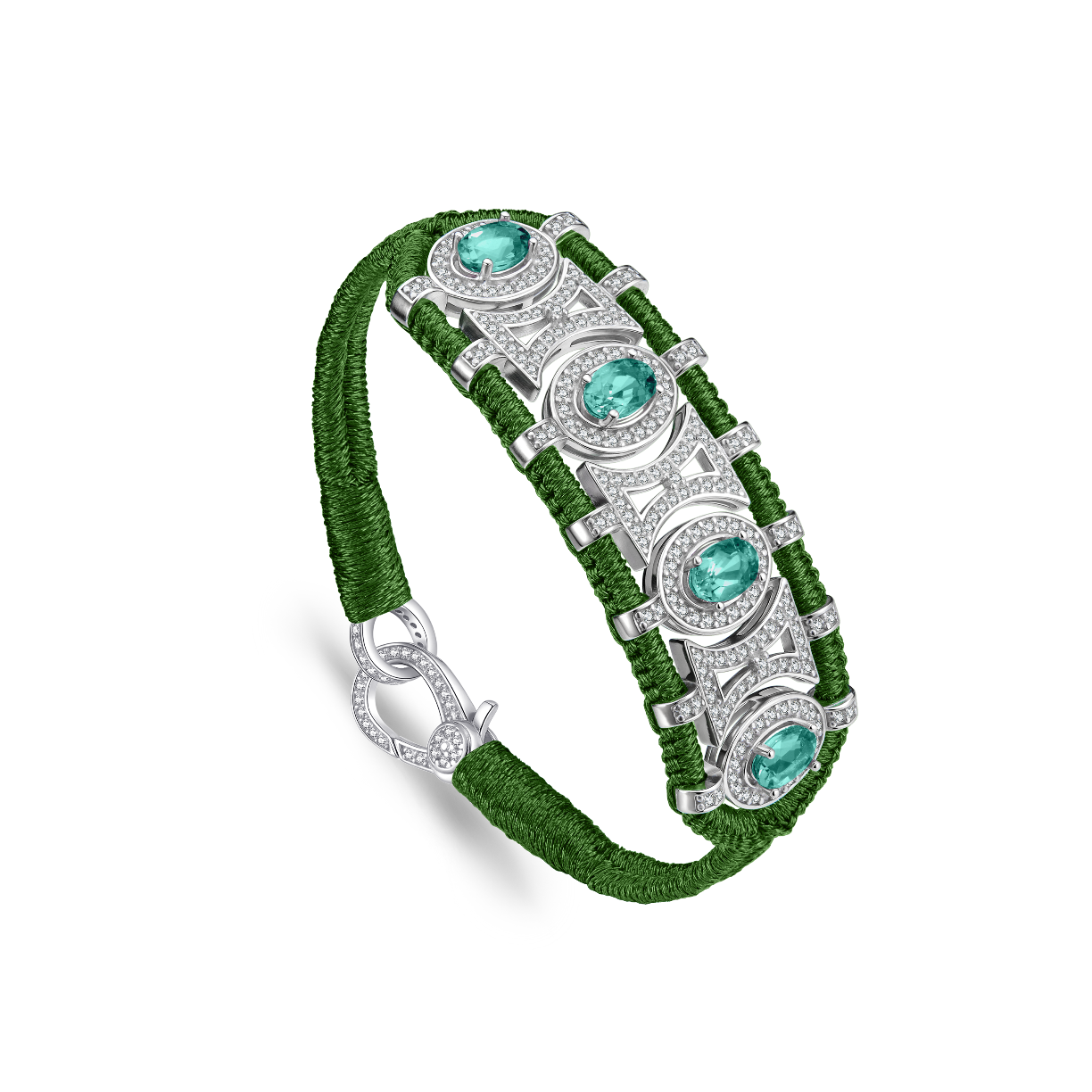 Olinda pacific bracelet - Emeralds