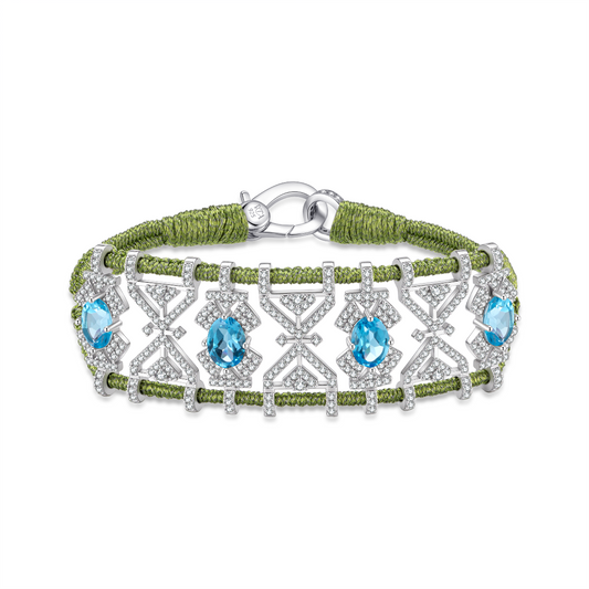 Bracelet Fortalezza lime - Topazes