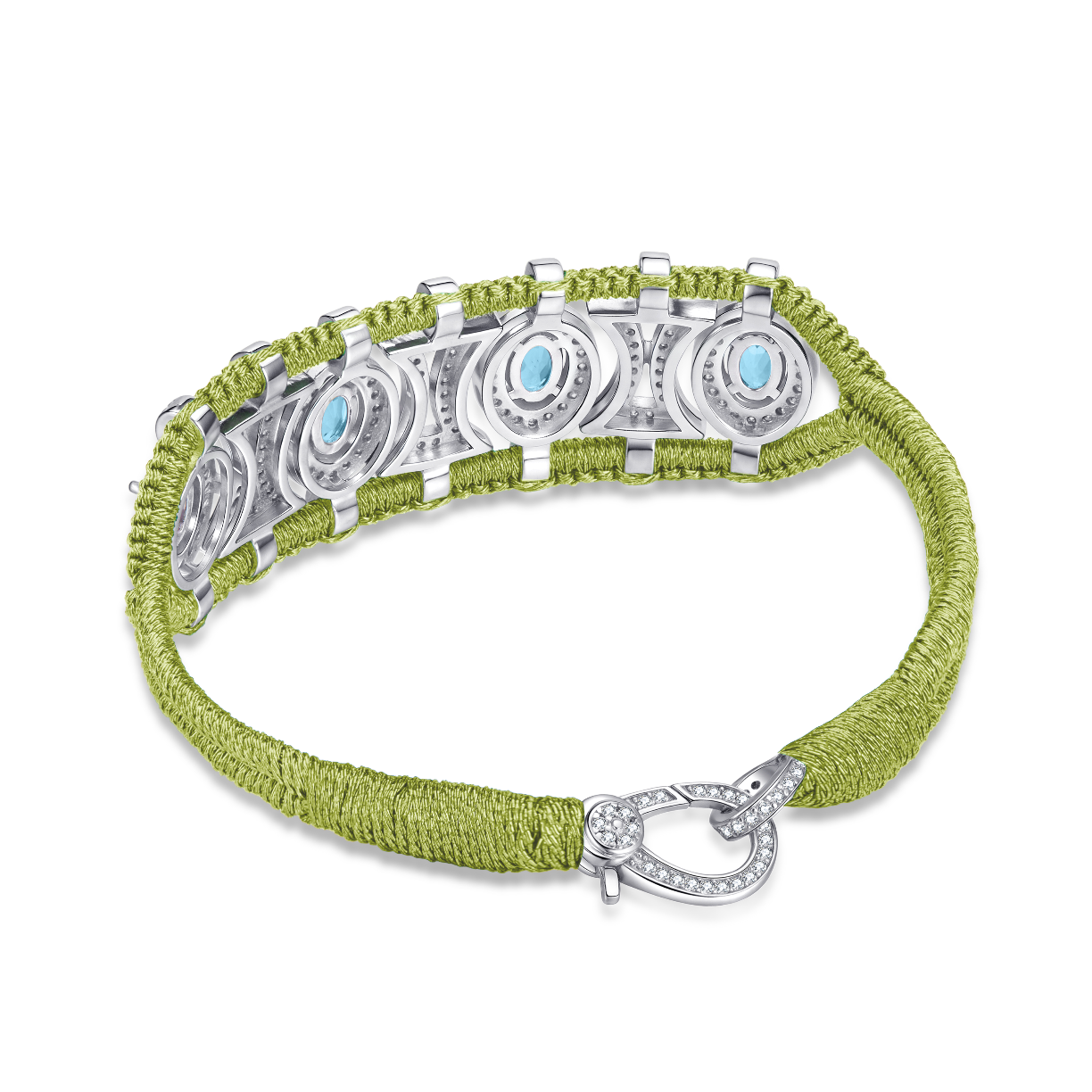 Olinda lime bracelet - Topazes