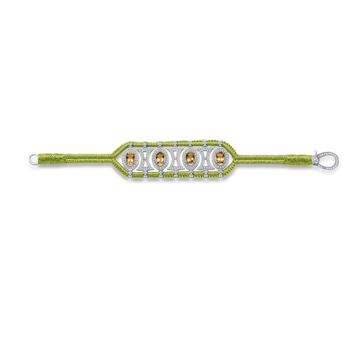 Bracelet Olinda lime - Citrines