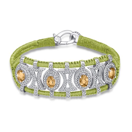Bracelet Olinda lime - Citrines