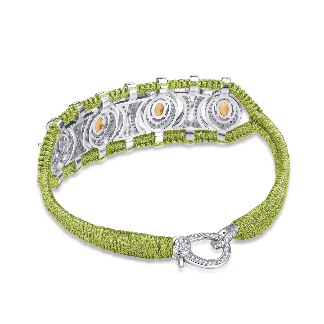 Bracelet Olinda lime - Citrines