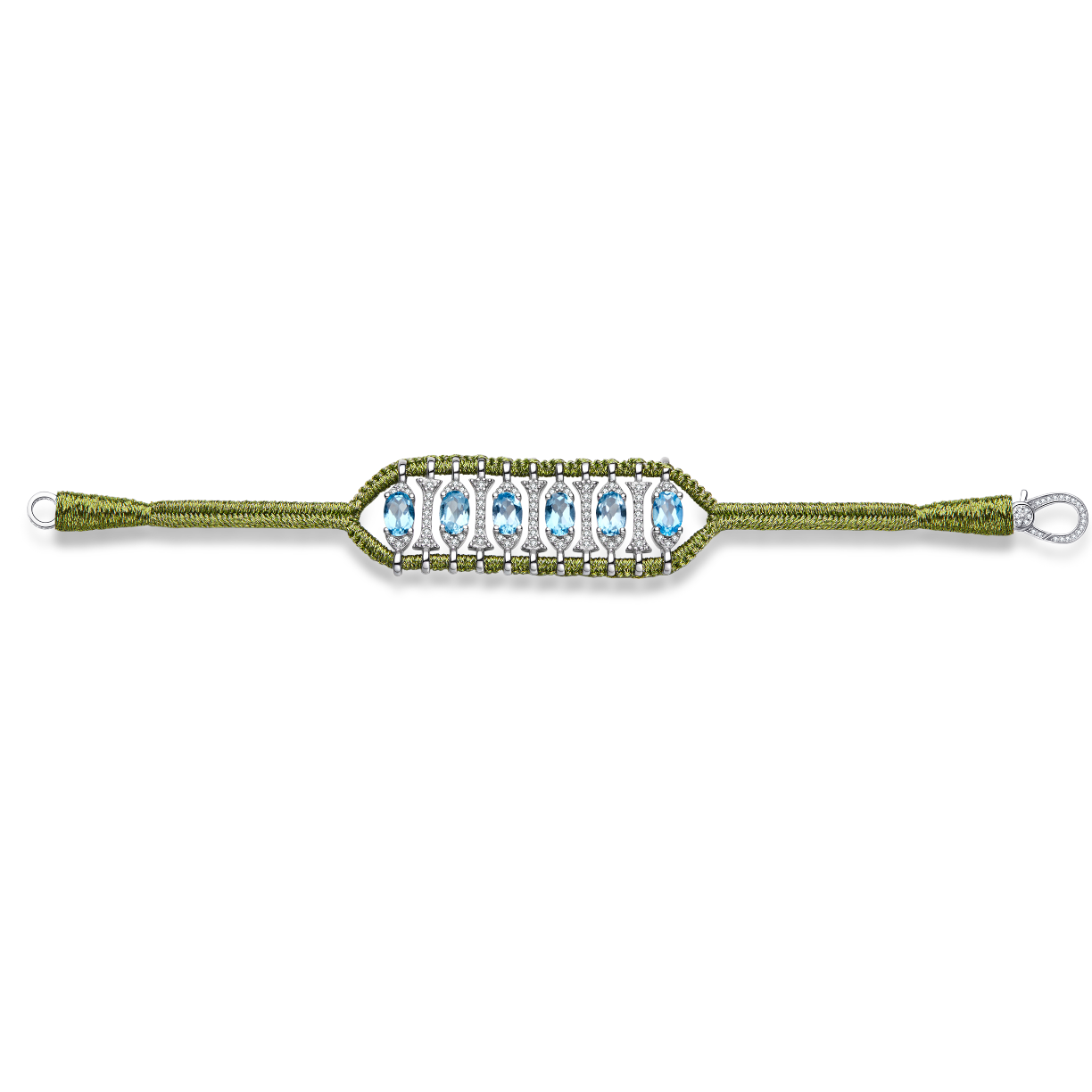 Teresina lime bracelet - Topaz