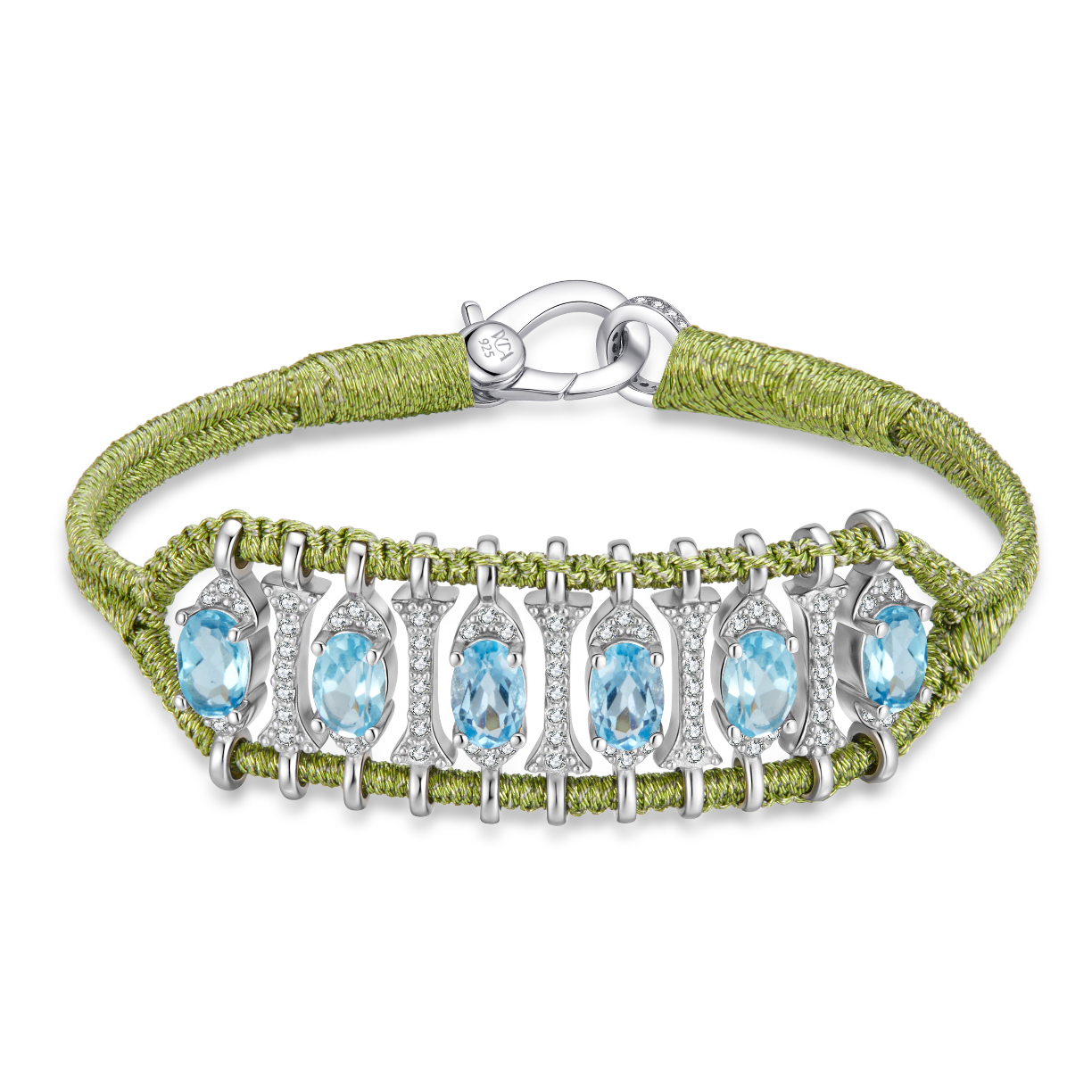 Teresina lime bracelet - Topaz