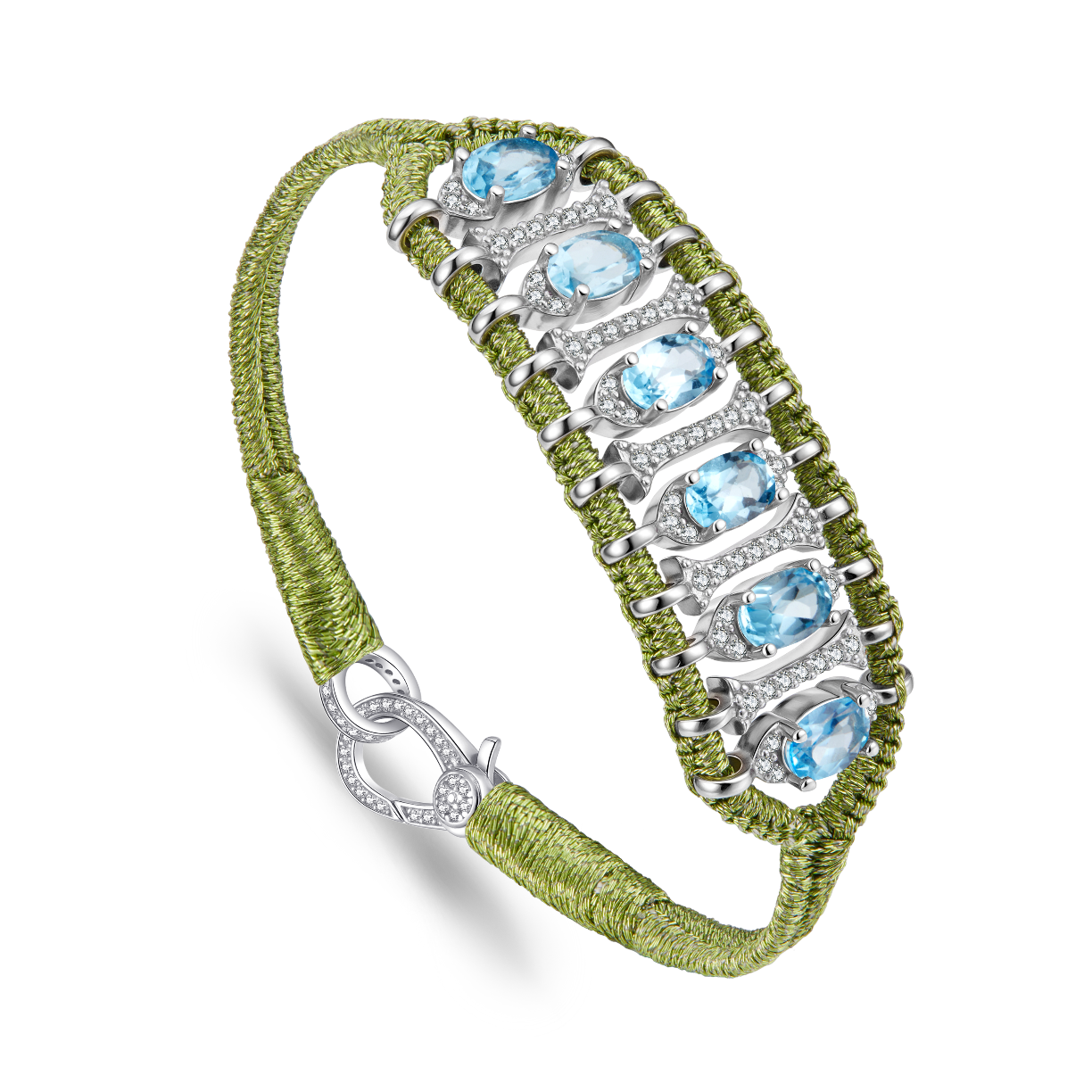 Teresina lime bracelet - Topaz