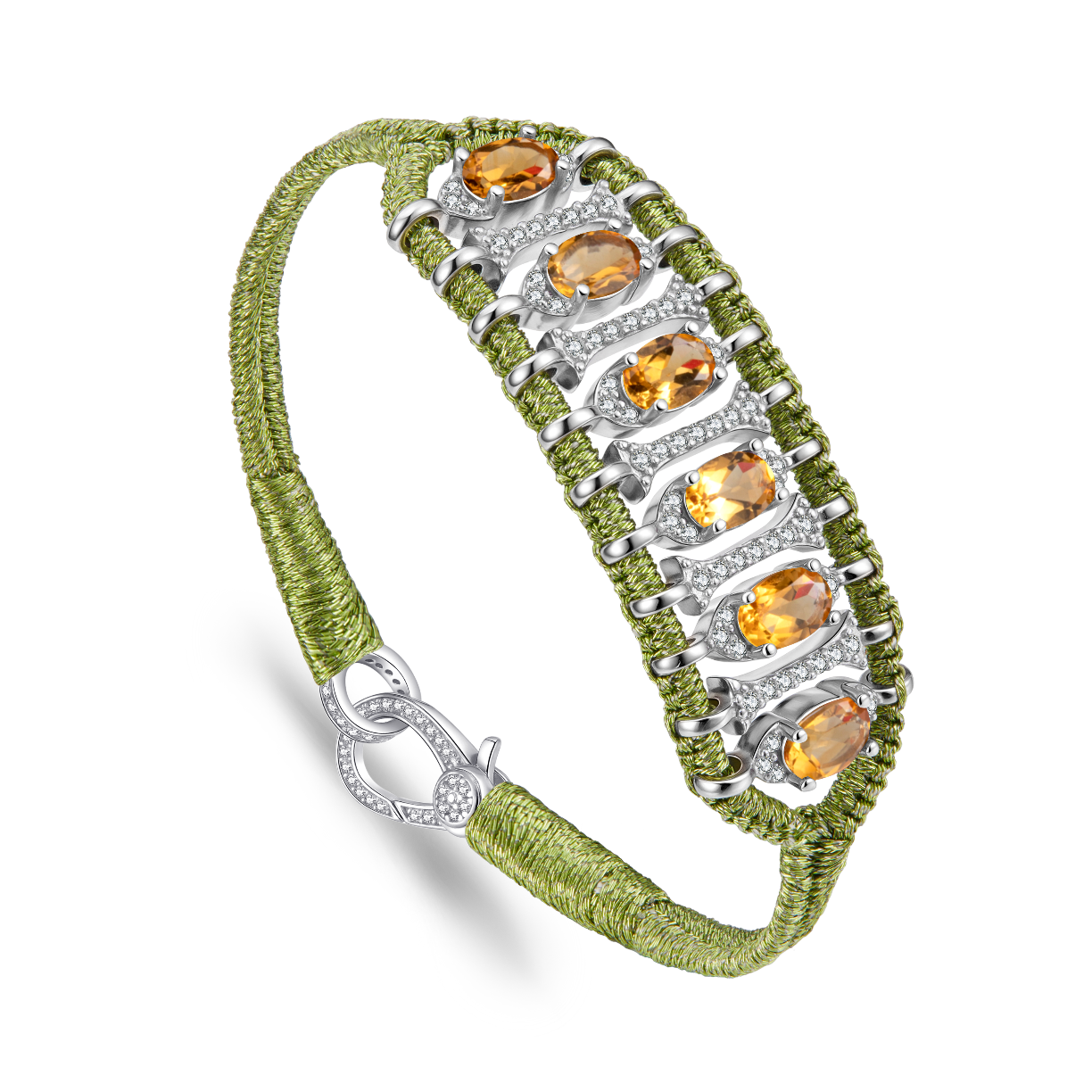 Teresina lime bracelet - Citrine