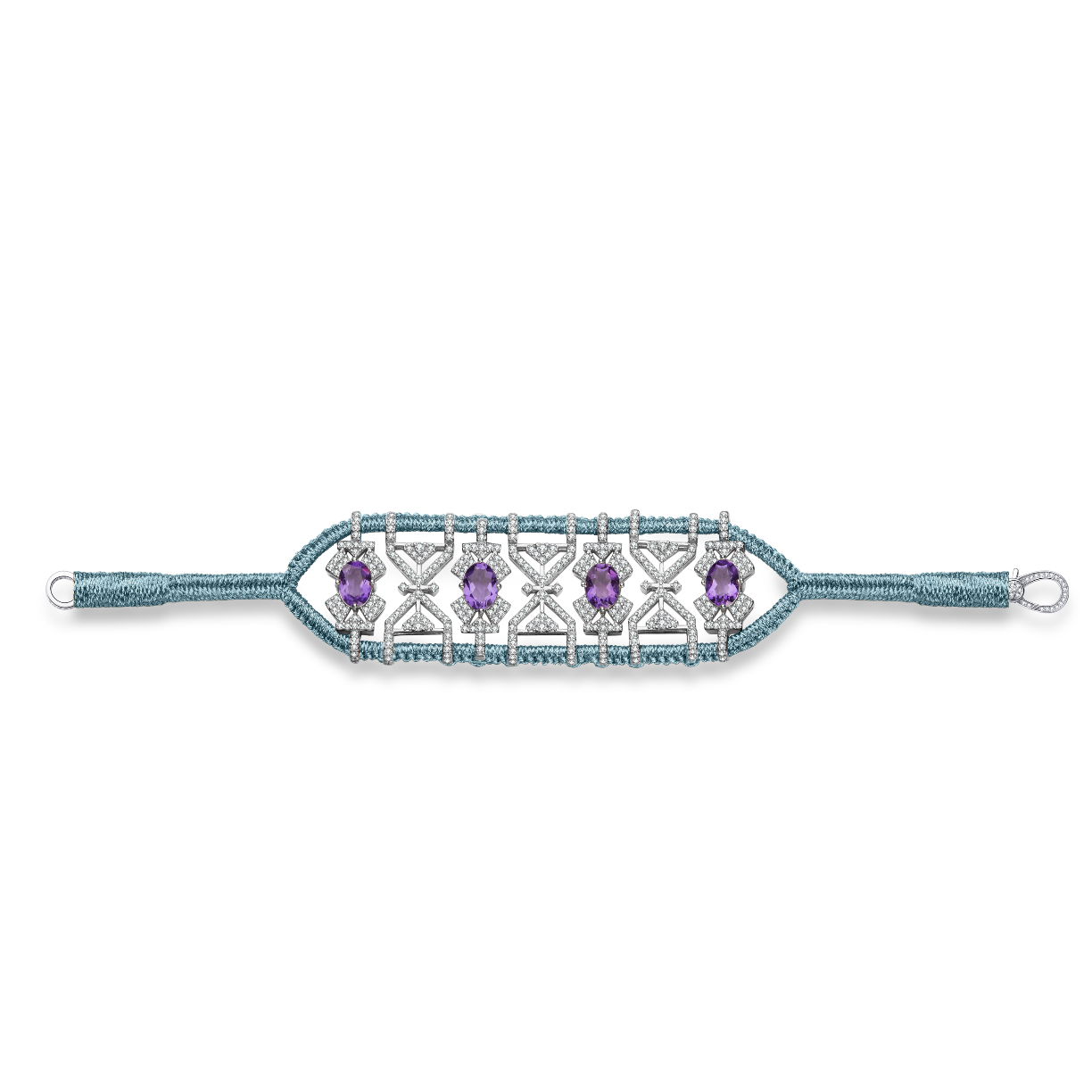 Bracelet Fortalezza Sky - Amethysts