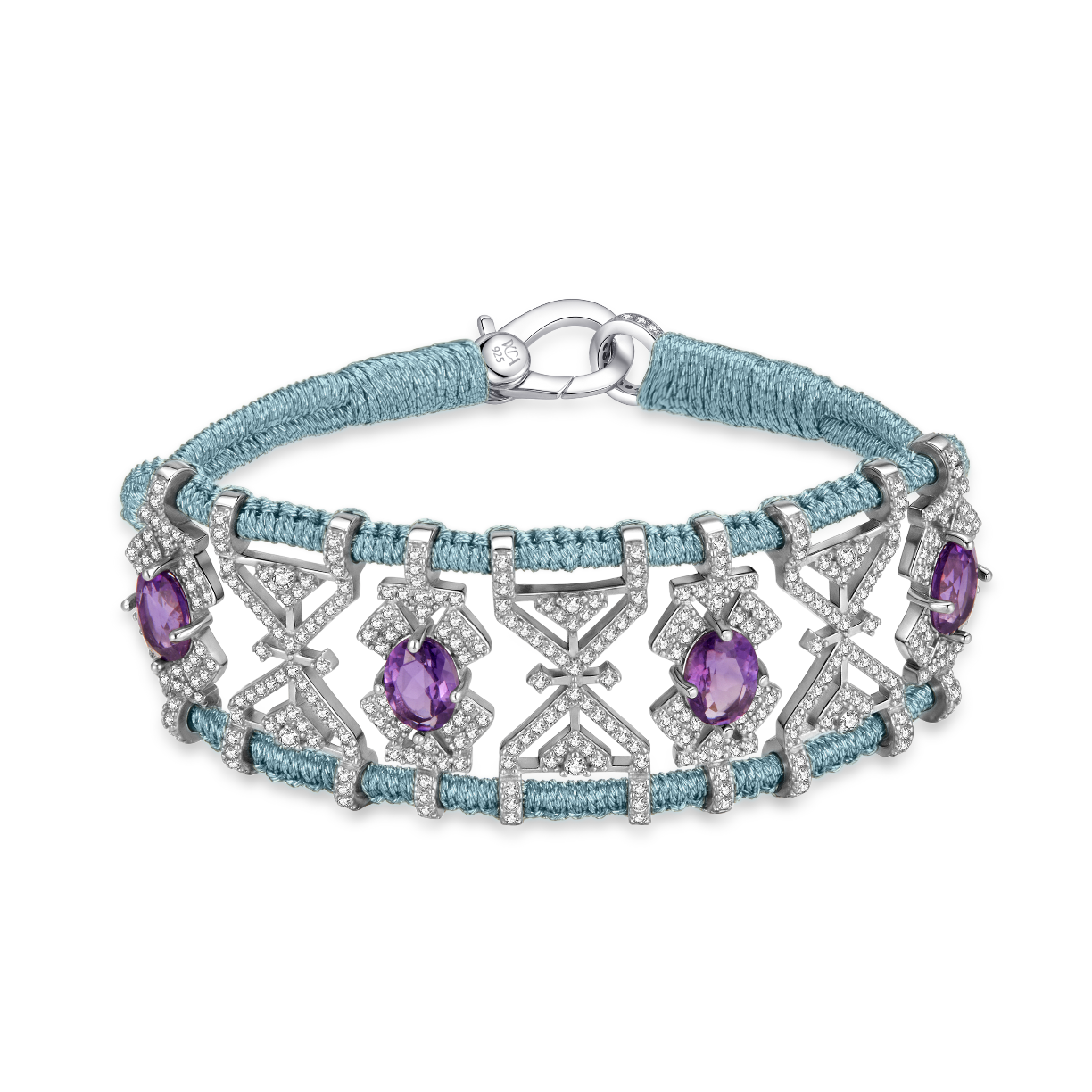 Bracelet Fortalezza Sky - Amethysts