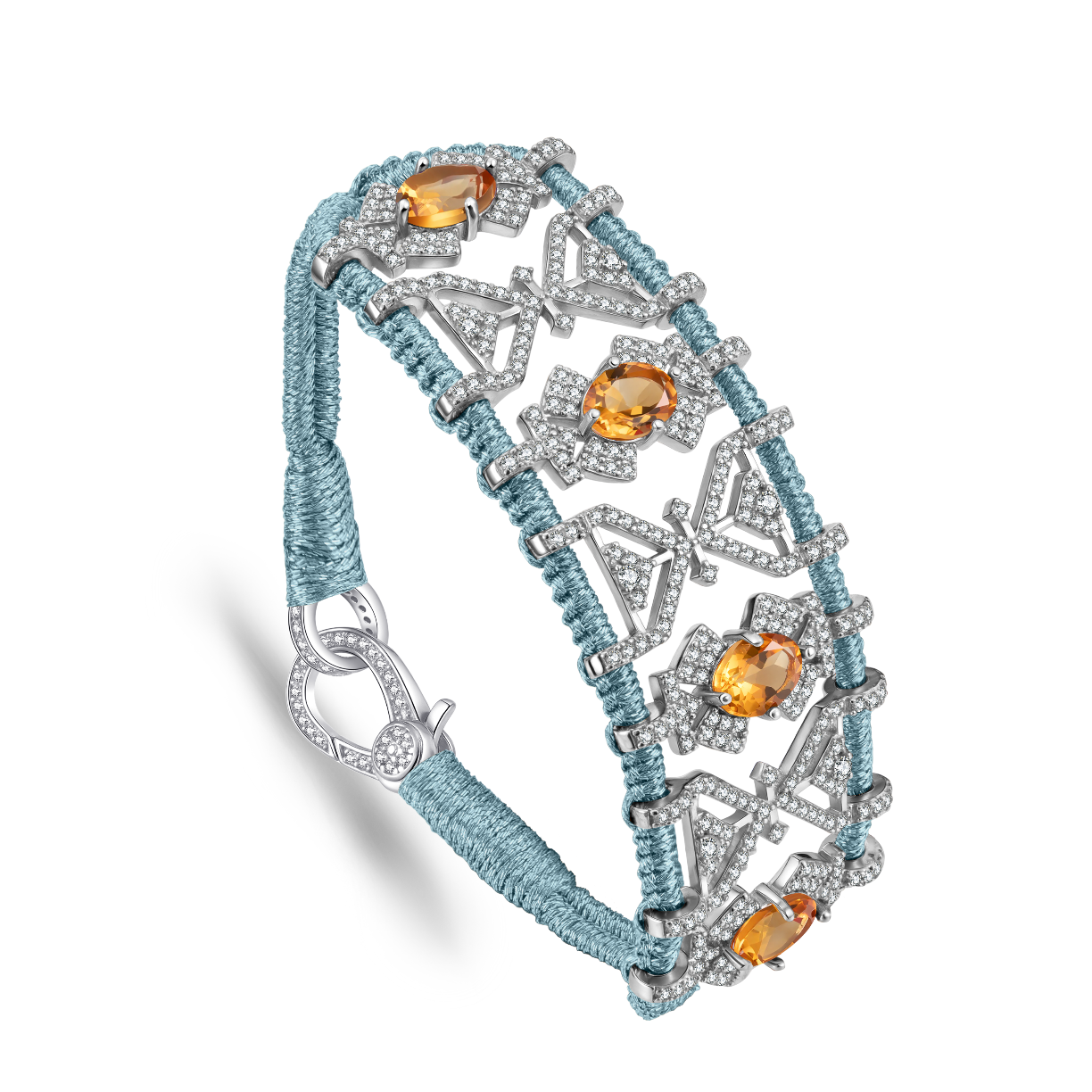 Bracelet Fortalezza Sky - Citrines
