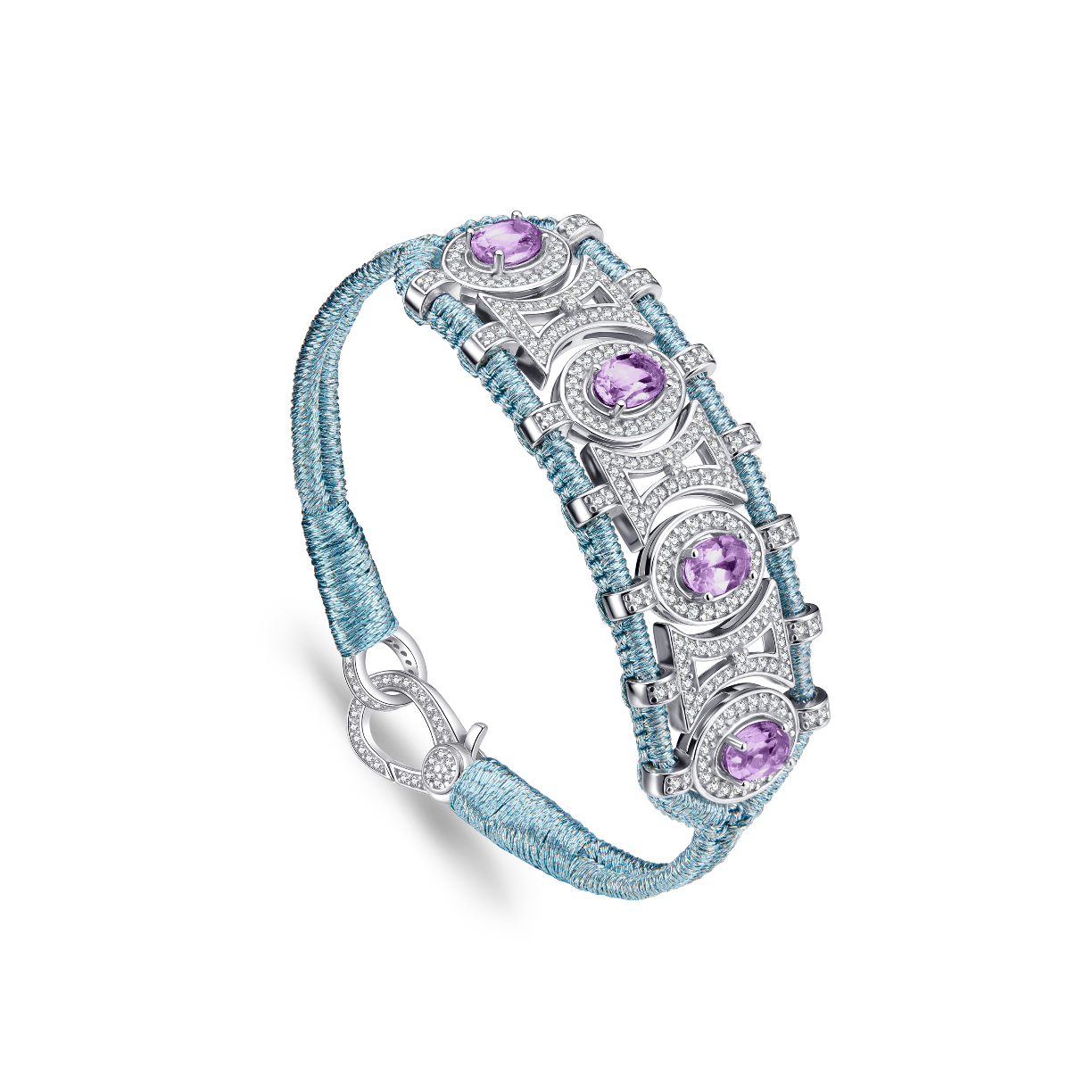 Olinda baby bracelet - Amethysts