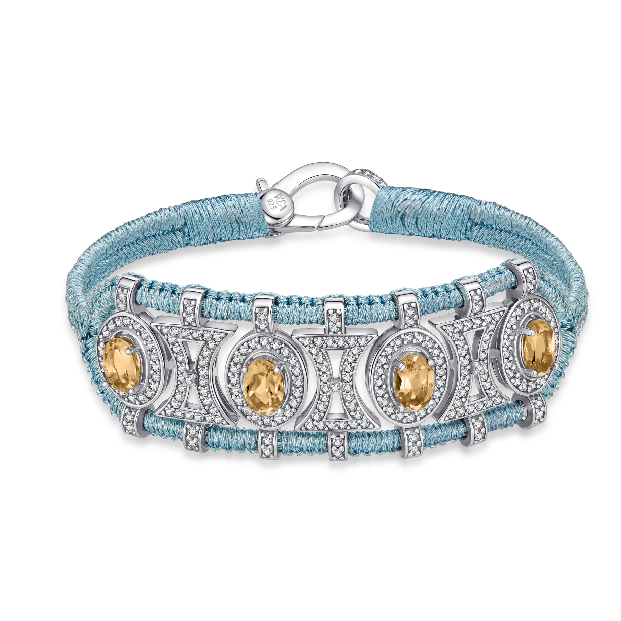 Bracelet Olinda sky - Citrines