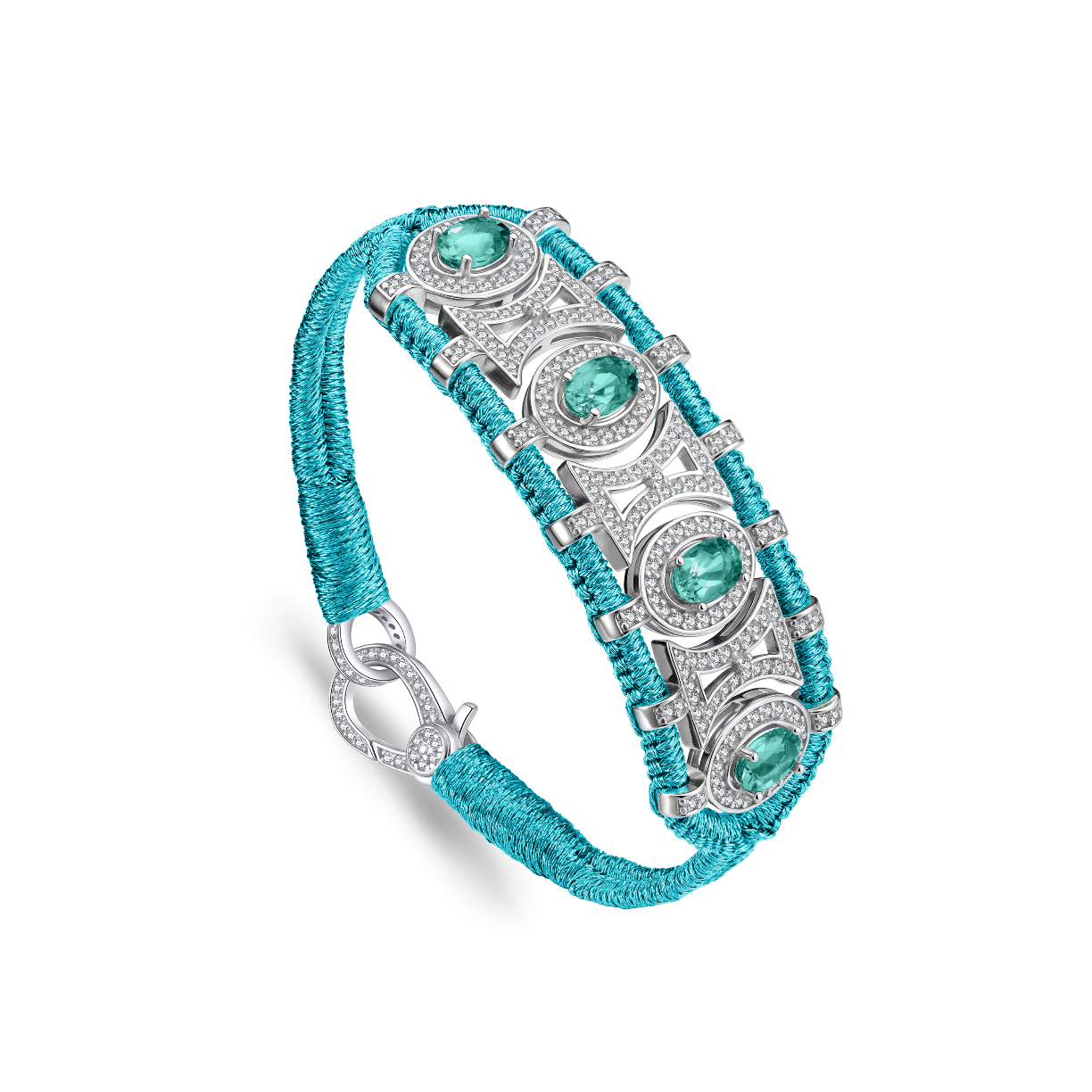 Olinda pacific bracelet - Emeralds