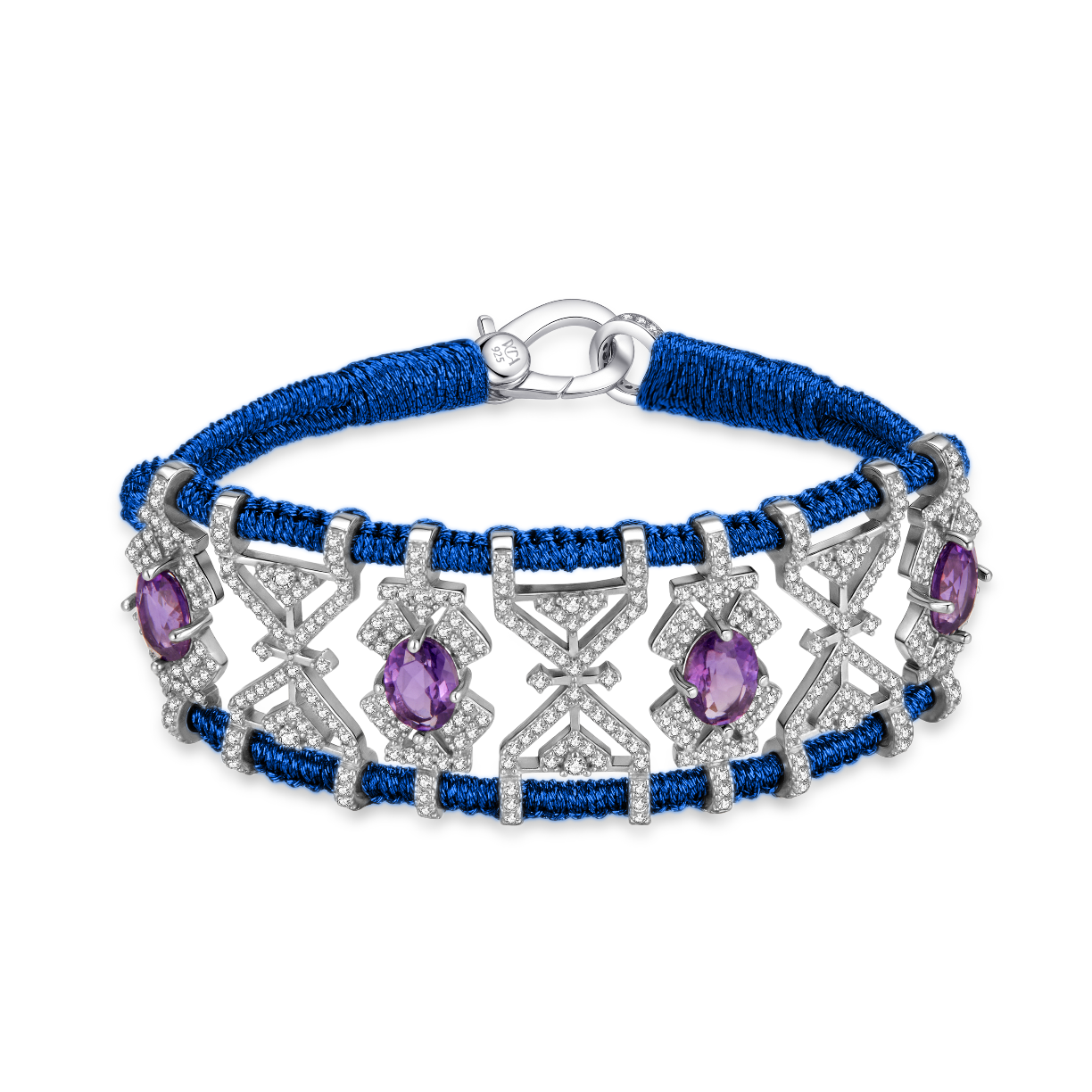 Bracelet Fortalezza Night - Amethysts