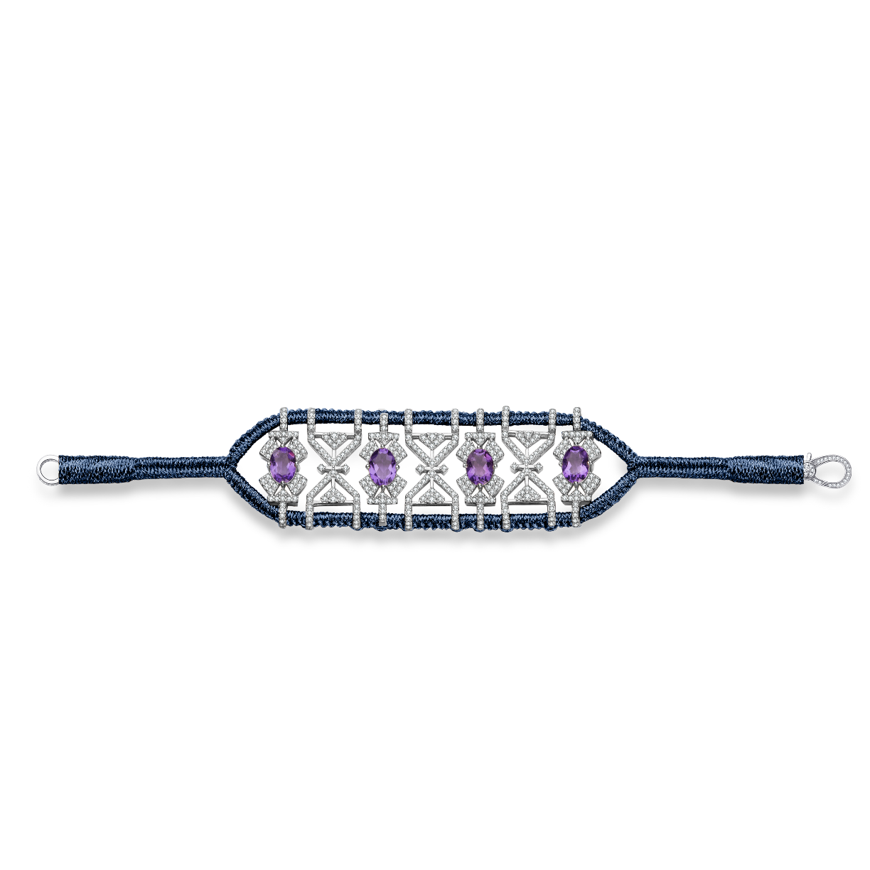 Bracelet Fortalezza Abyss - Amethysts