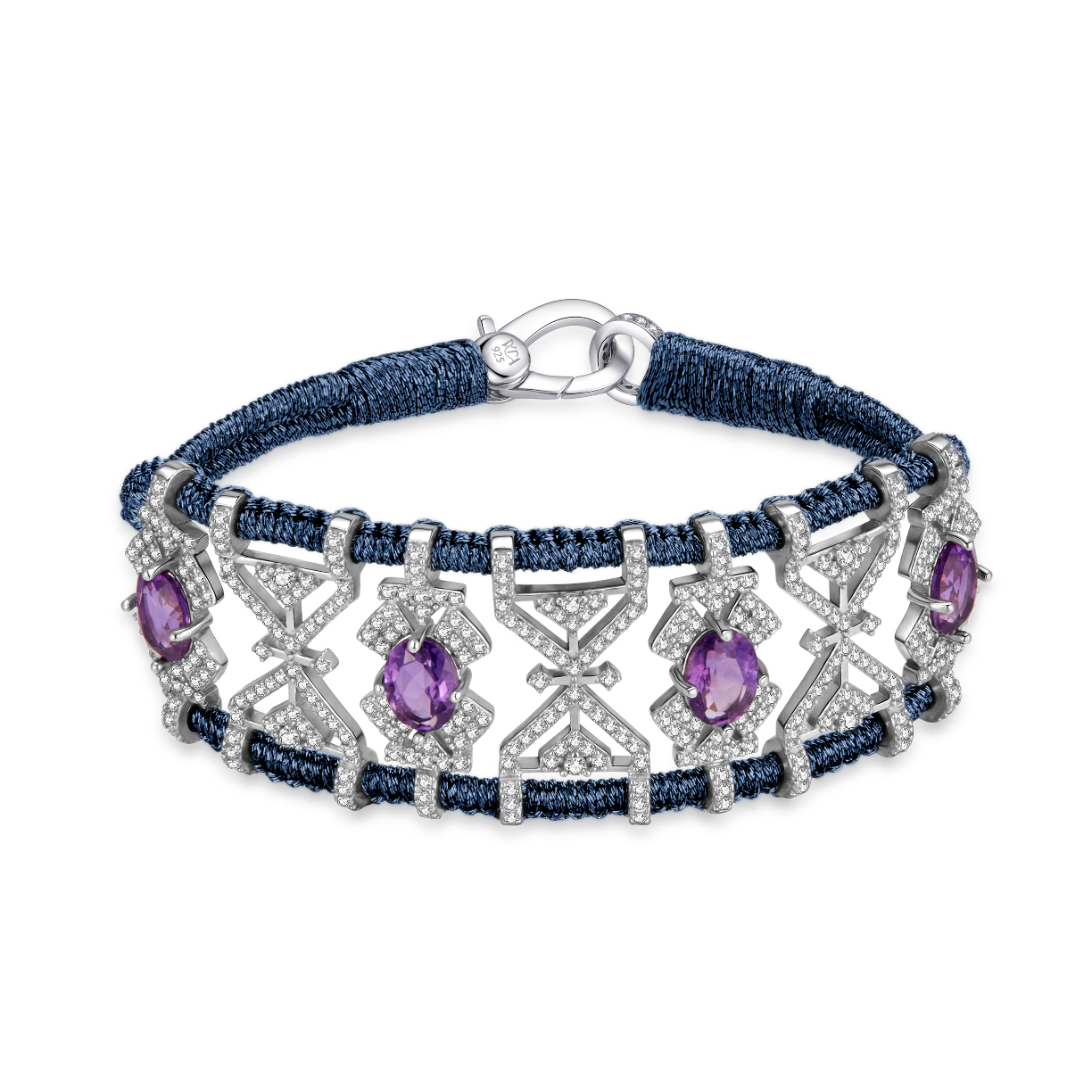 Bracelet Fortalezza Abyss - Amethysts