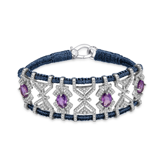Bracelet Fortalezza Abyss - Amethysts