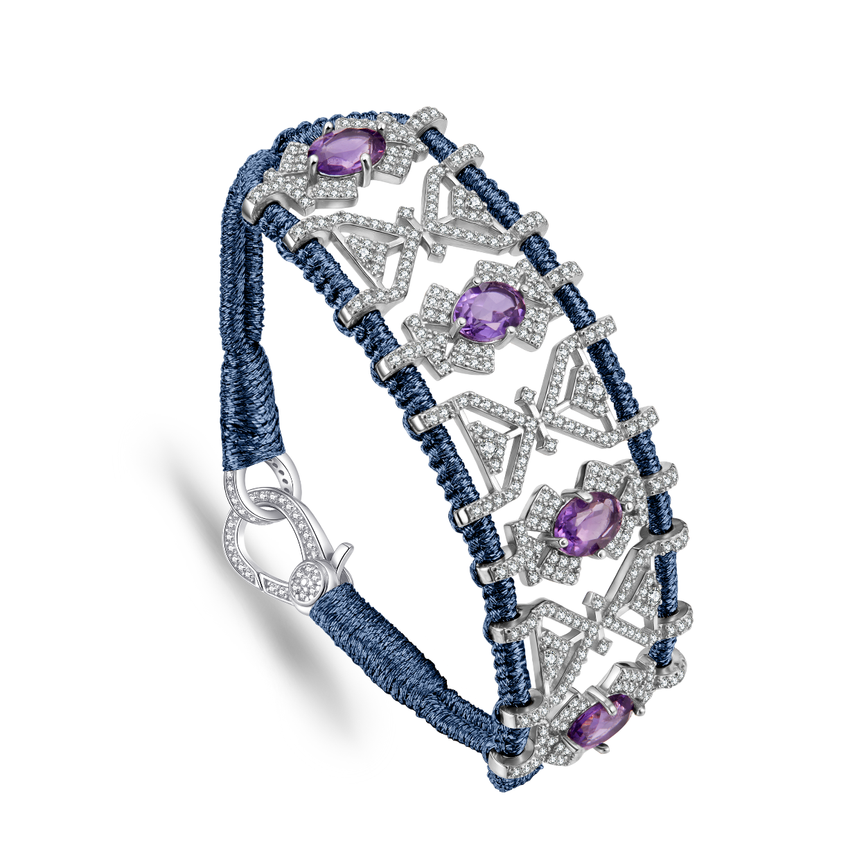 Bracelet Fortalezza Abyss - Amethysts