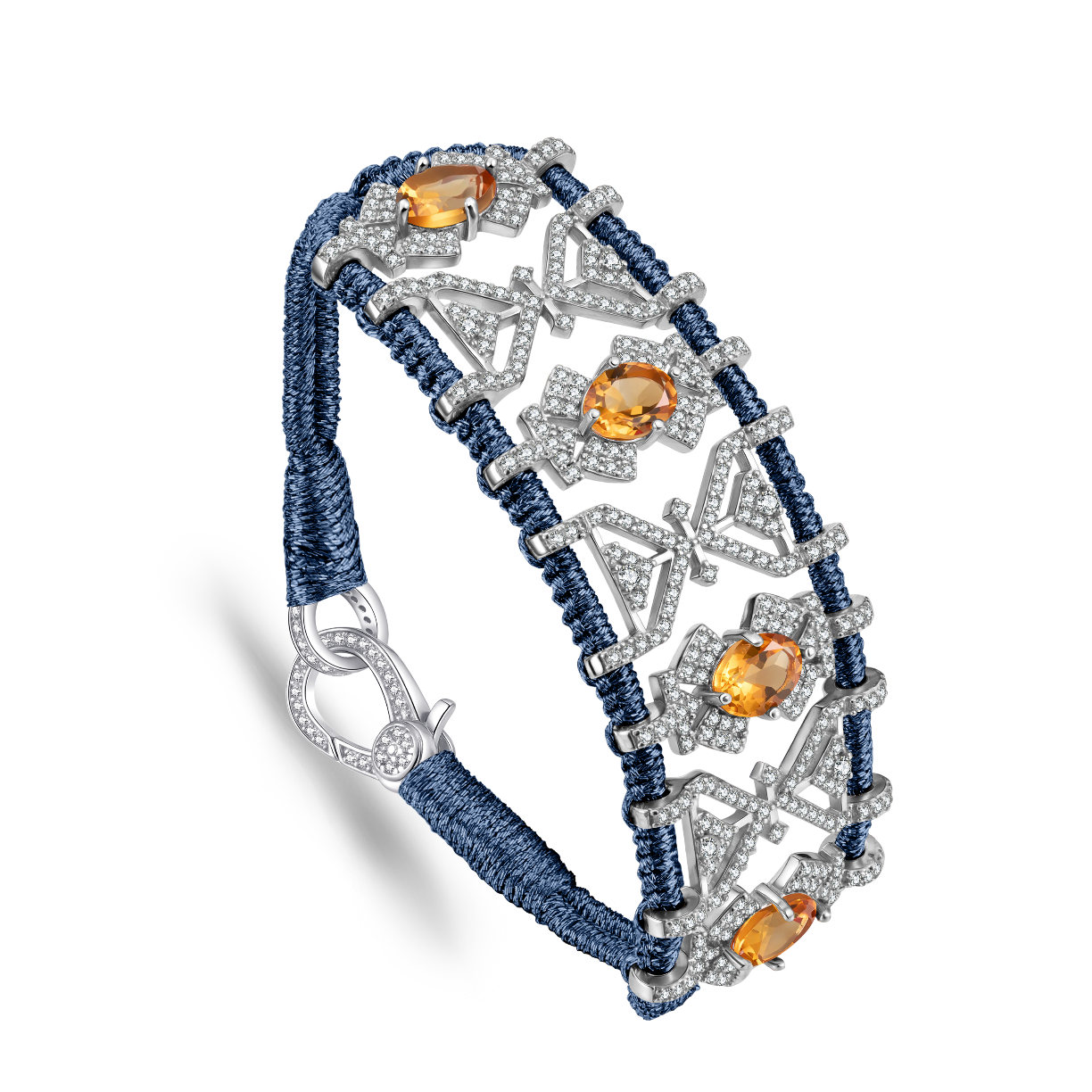 Bracelet Fortalezza Abyss - Citrines