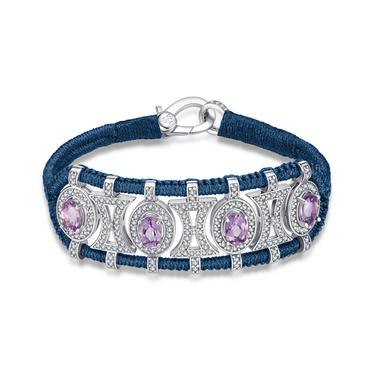 Olinda abyss bracelet - Amethysts
