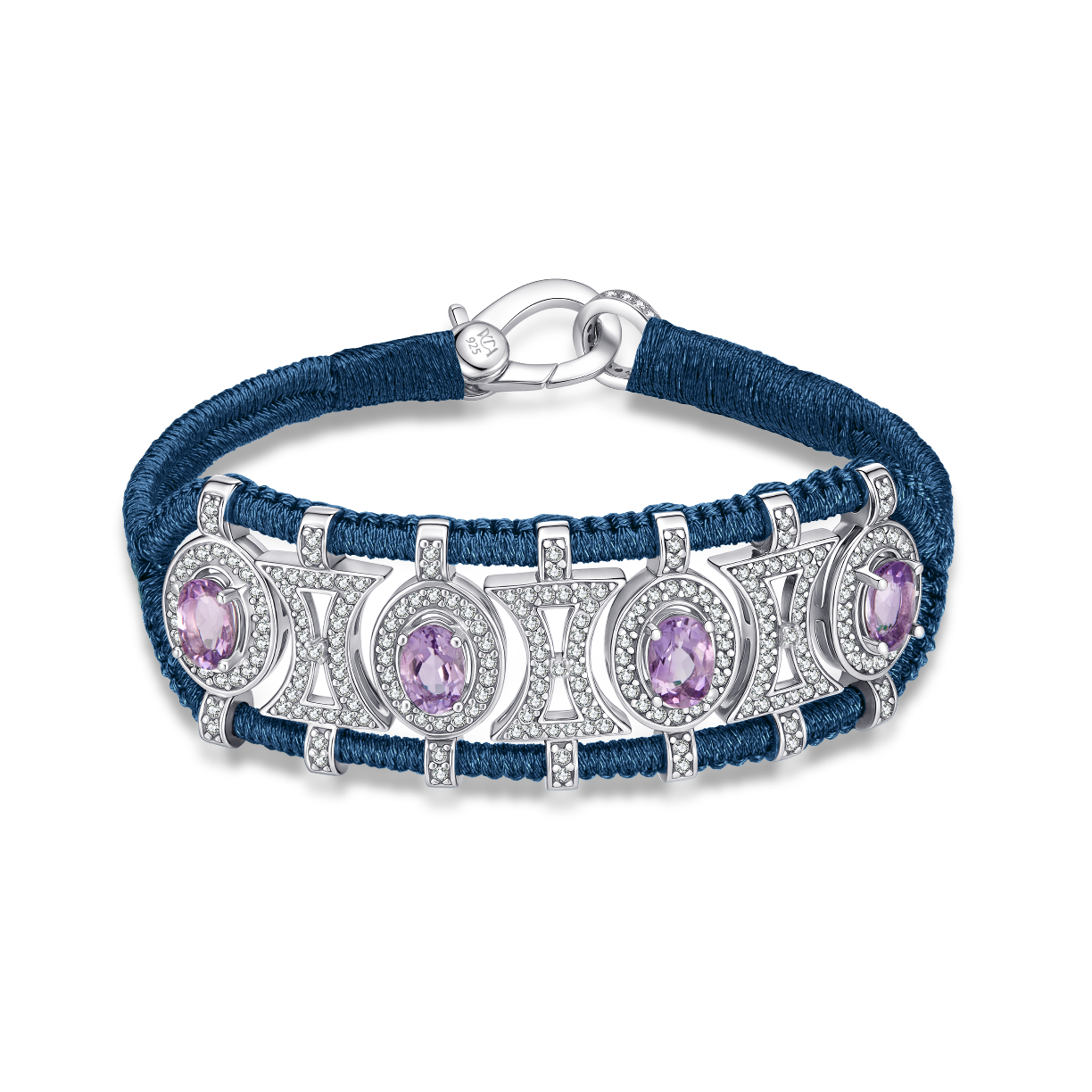 Olinda abyss bracelet - Amethysts