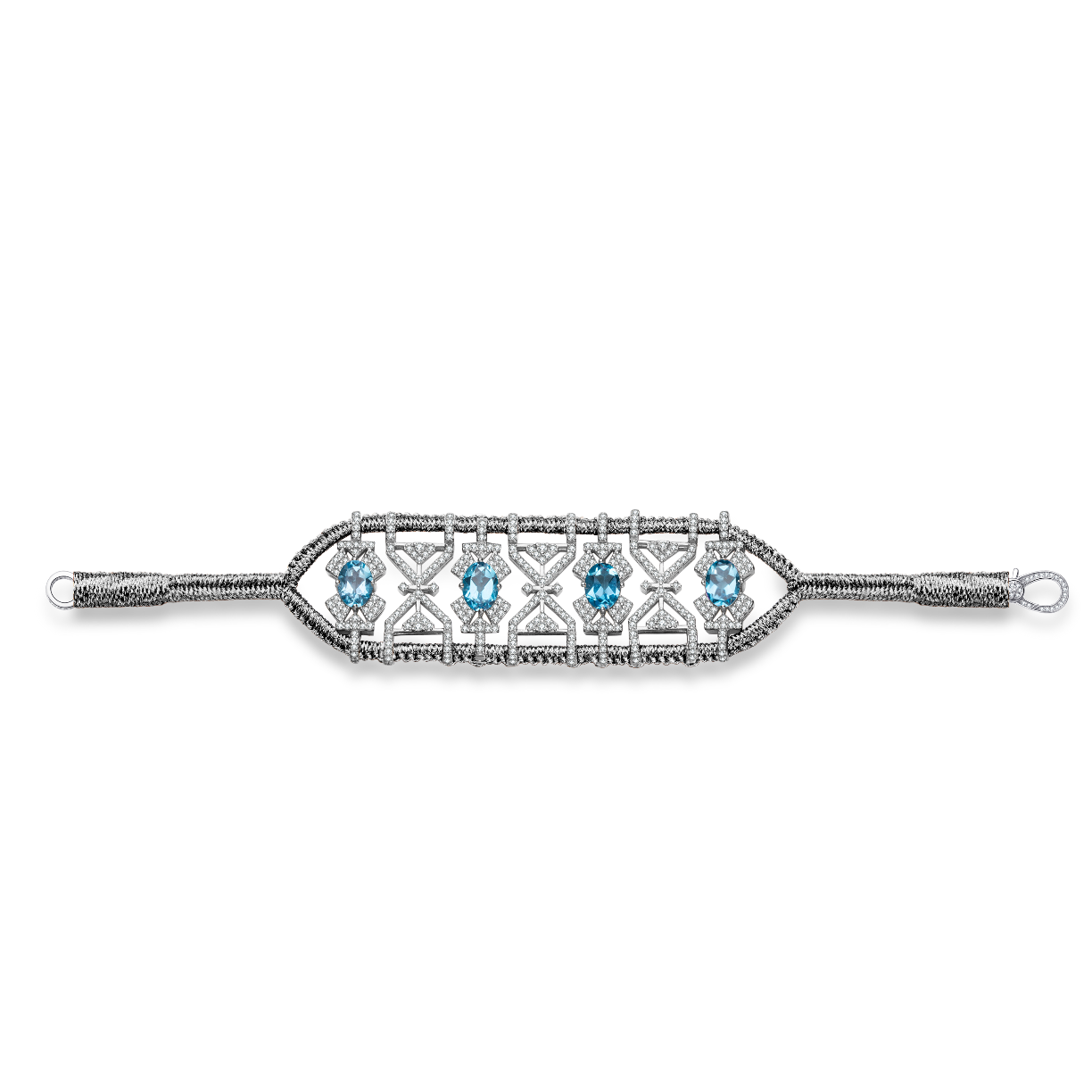 Bracelet Fortalezza gun - Topazes