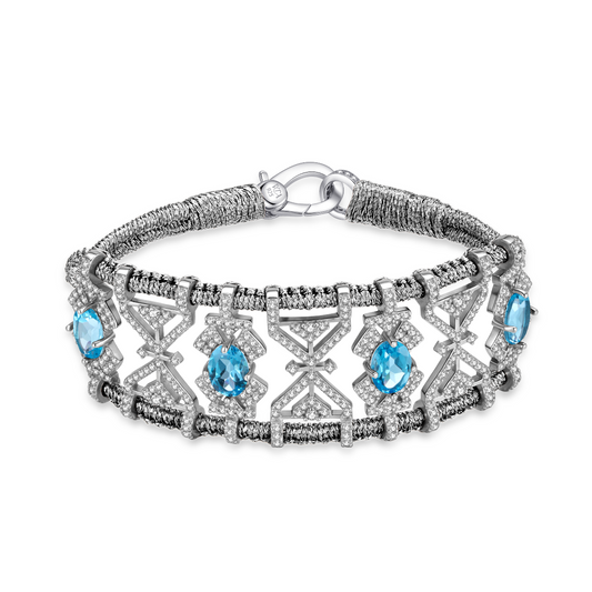 Bracelet Fortalezza gun - Topazes