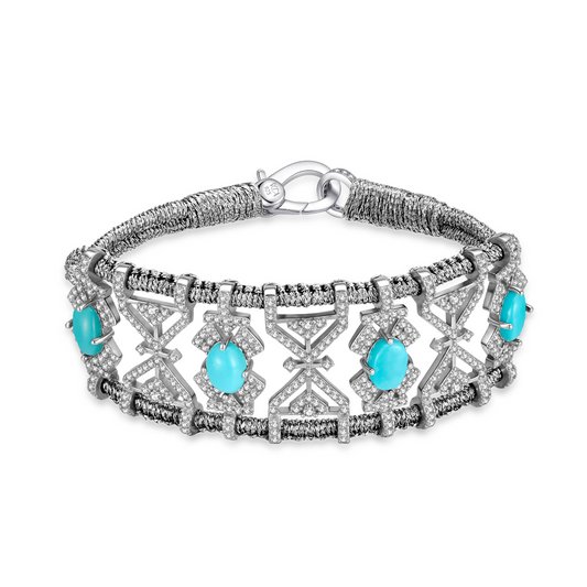 Bracelet Fortalezza Gun - Turquoises