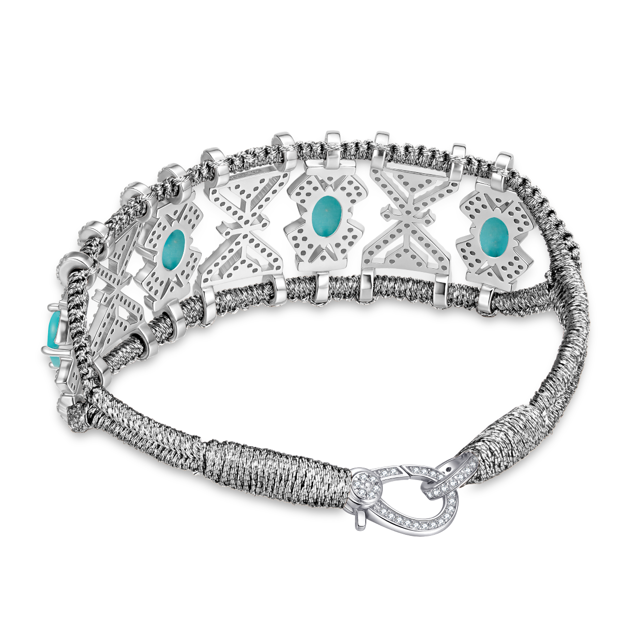 Bracelet Fortalezza Gun - Turquoises