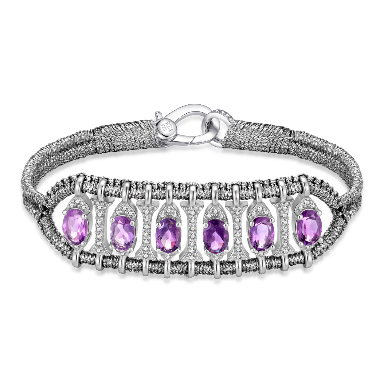 Bracelet Teresina Gun - améthystes