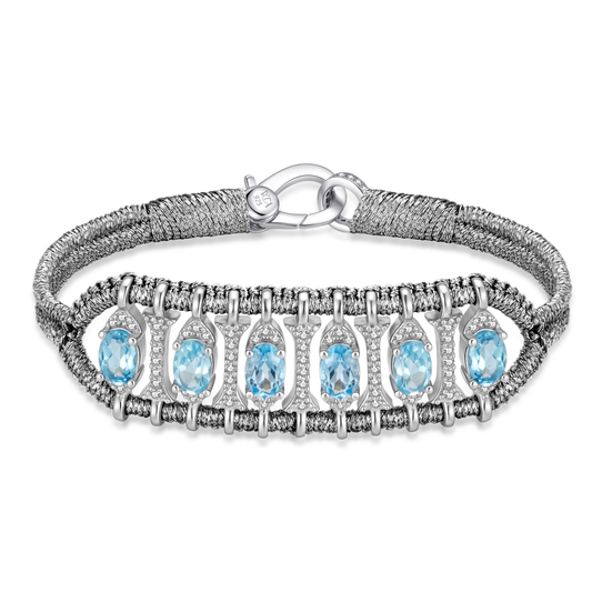 Bracelet Teresina gun - topazes