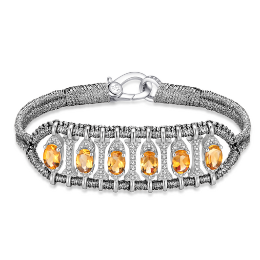 Teresina gun bracelet - Citrine