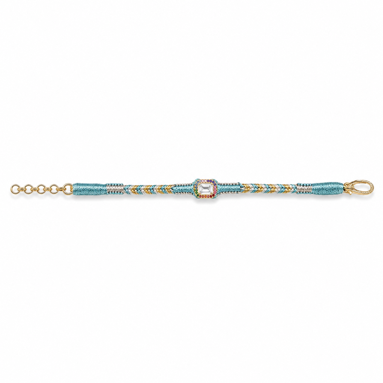 sky - brass amy bracelet - crystal