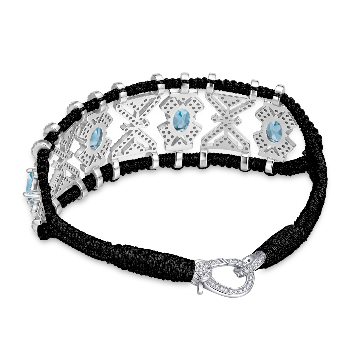 Bracelet Fortalezza dark black - Topazes