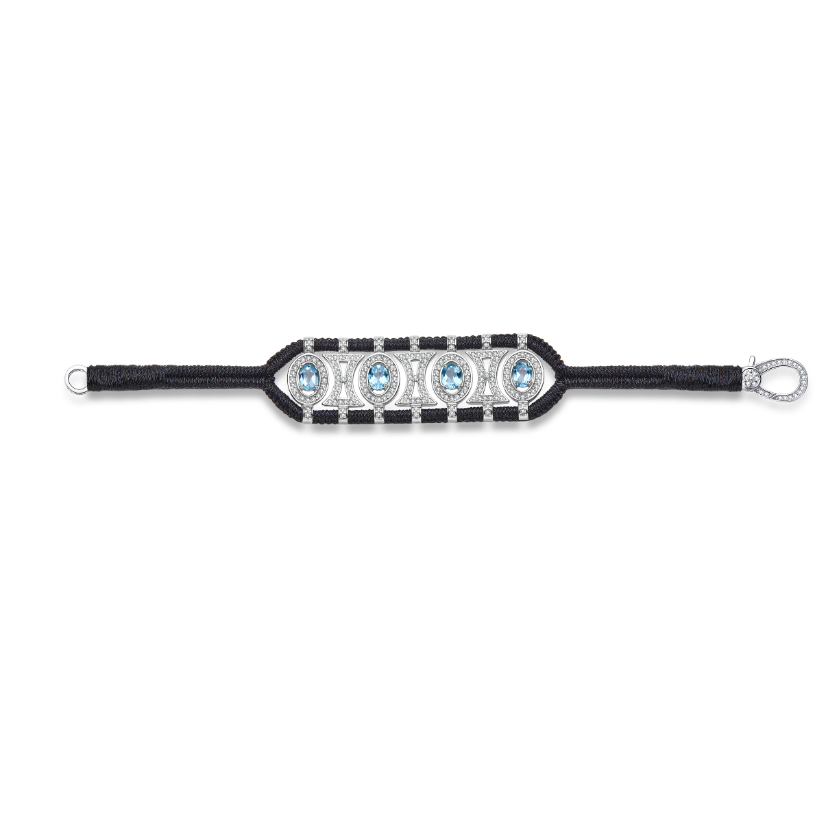 Bracelet Olinda dark black - Topazes