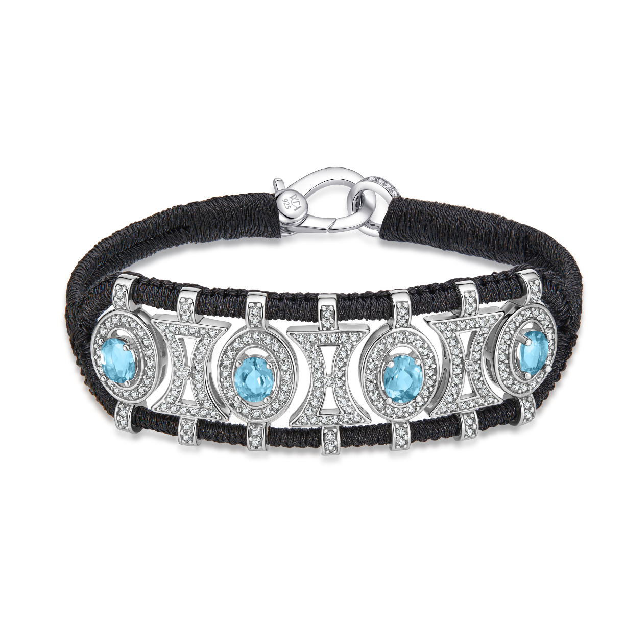 Bracelet Olinda dark black - Topazes