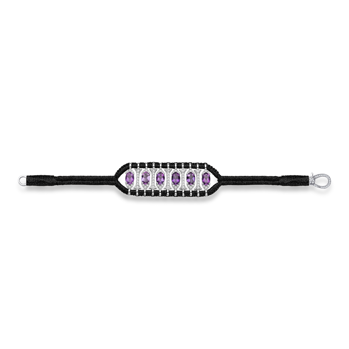 Bracelet Teresina Dark Black - améthystes