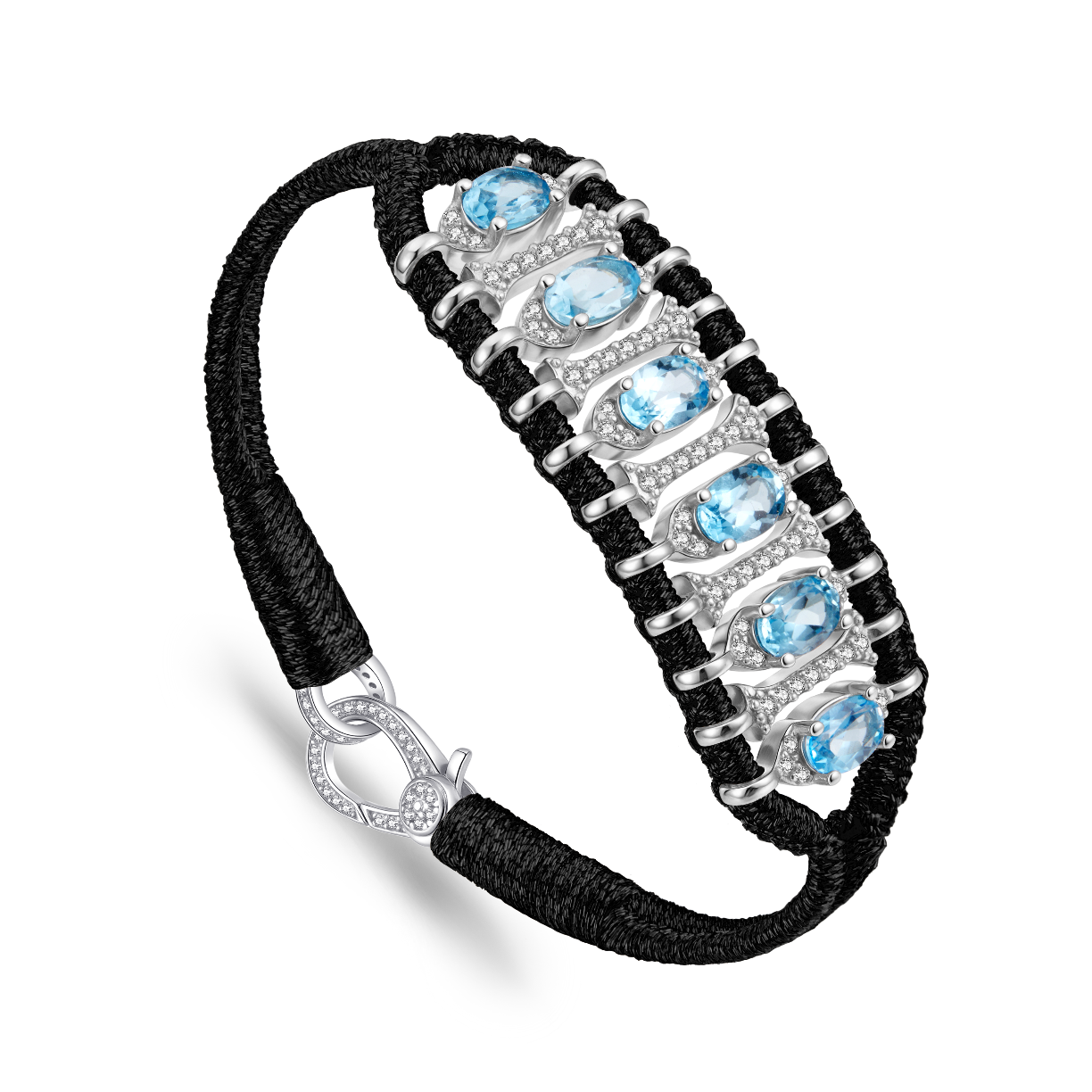 Teresina dark back bracelet - Topaz