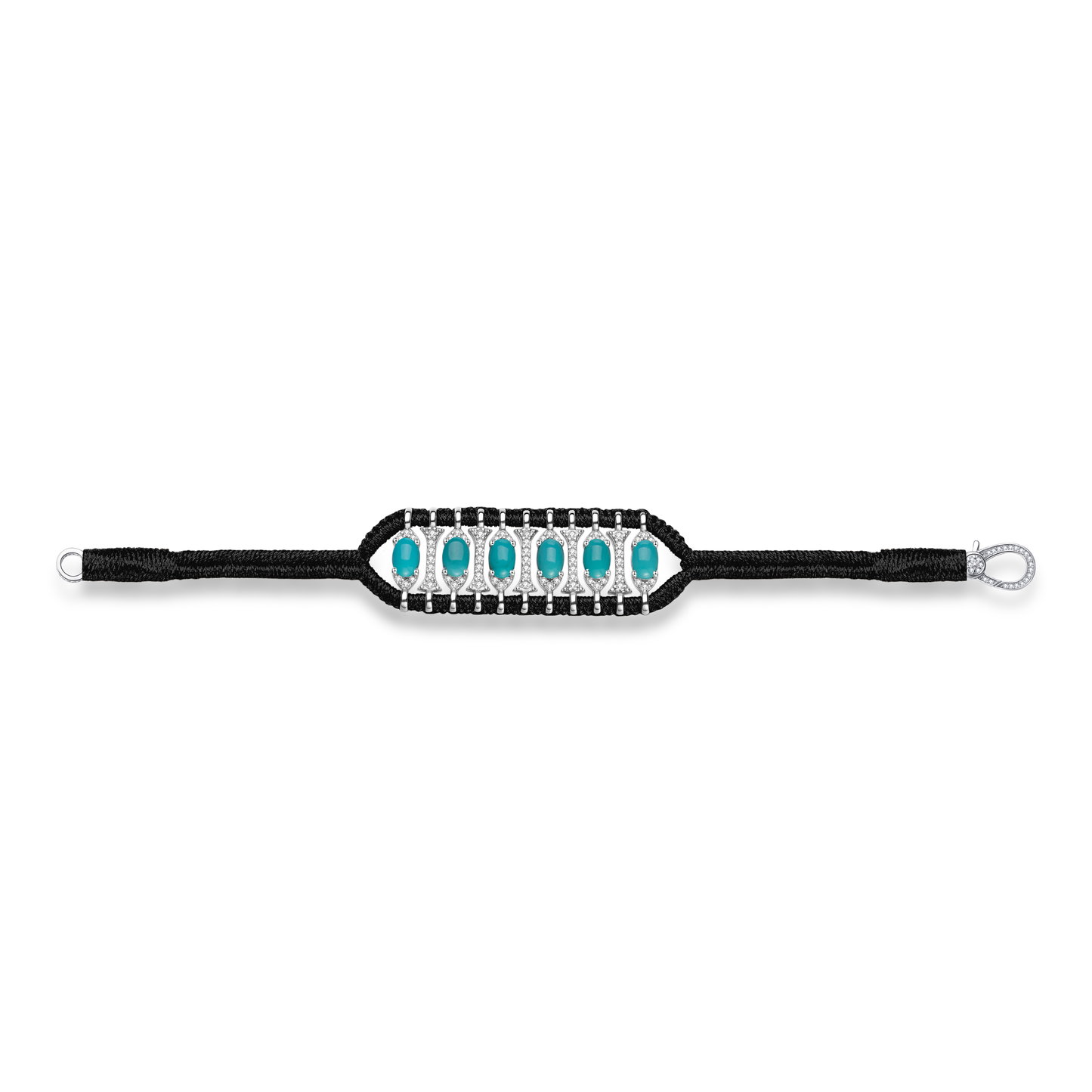 Bracelet Teresina Dark Black - Turquoises