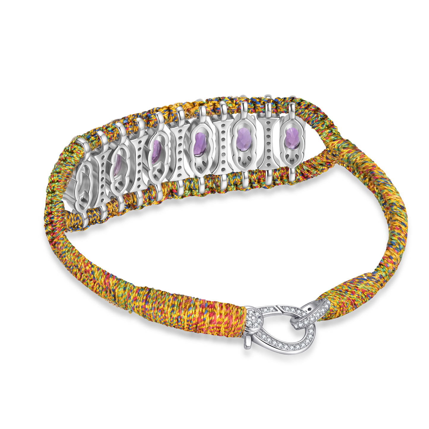 Teresina Yellow Shanti bracelet - Amethyst