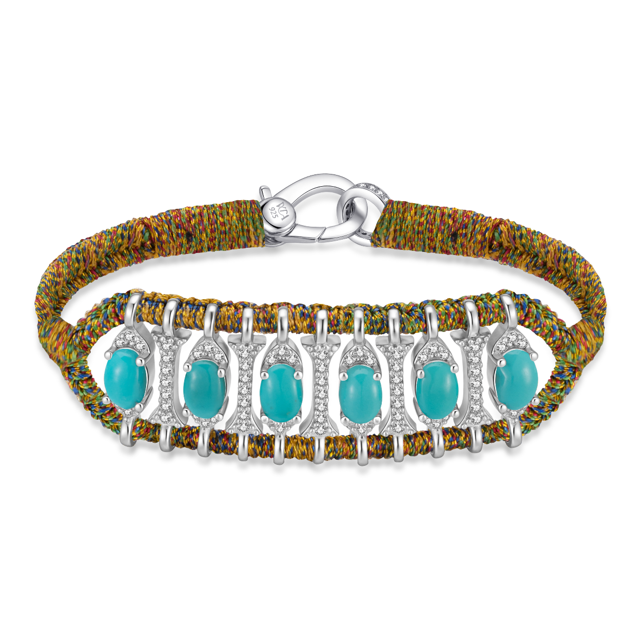 Bracelet Teresina Yellow Shanti - Turquoises