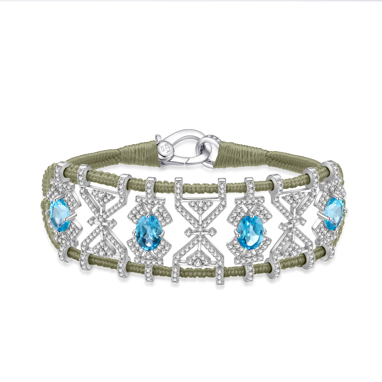 Bracelet Fortalezza moss - Topazes