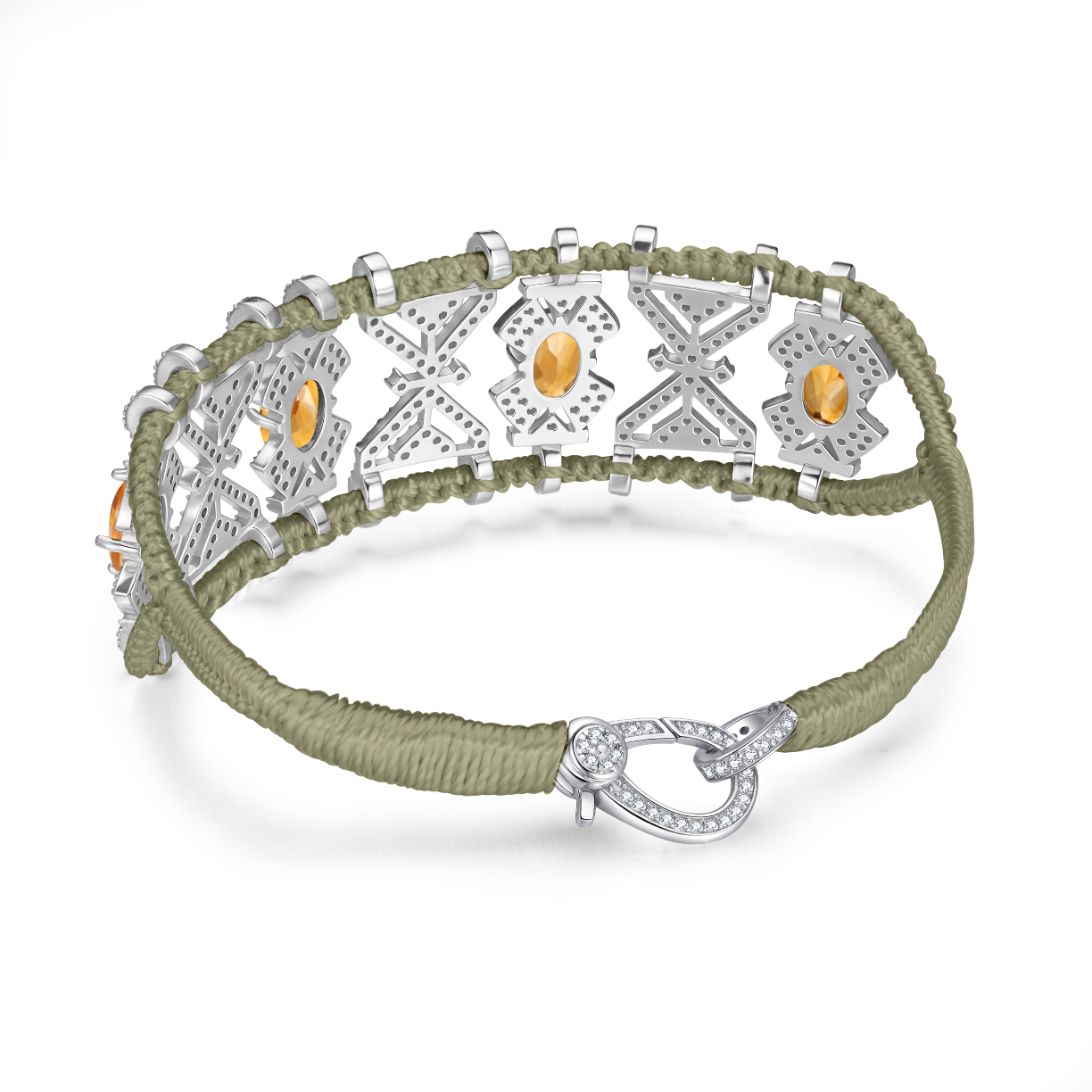 Bracelet Fortalezza Moss - Citrines