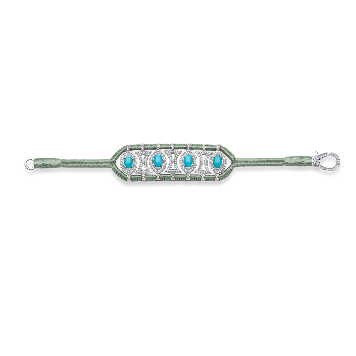 Bracelet Olinda moss - turquoises