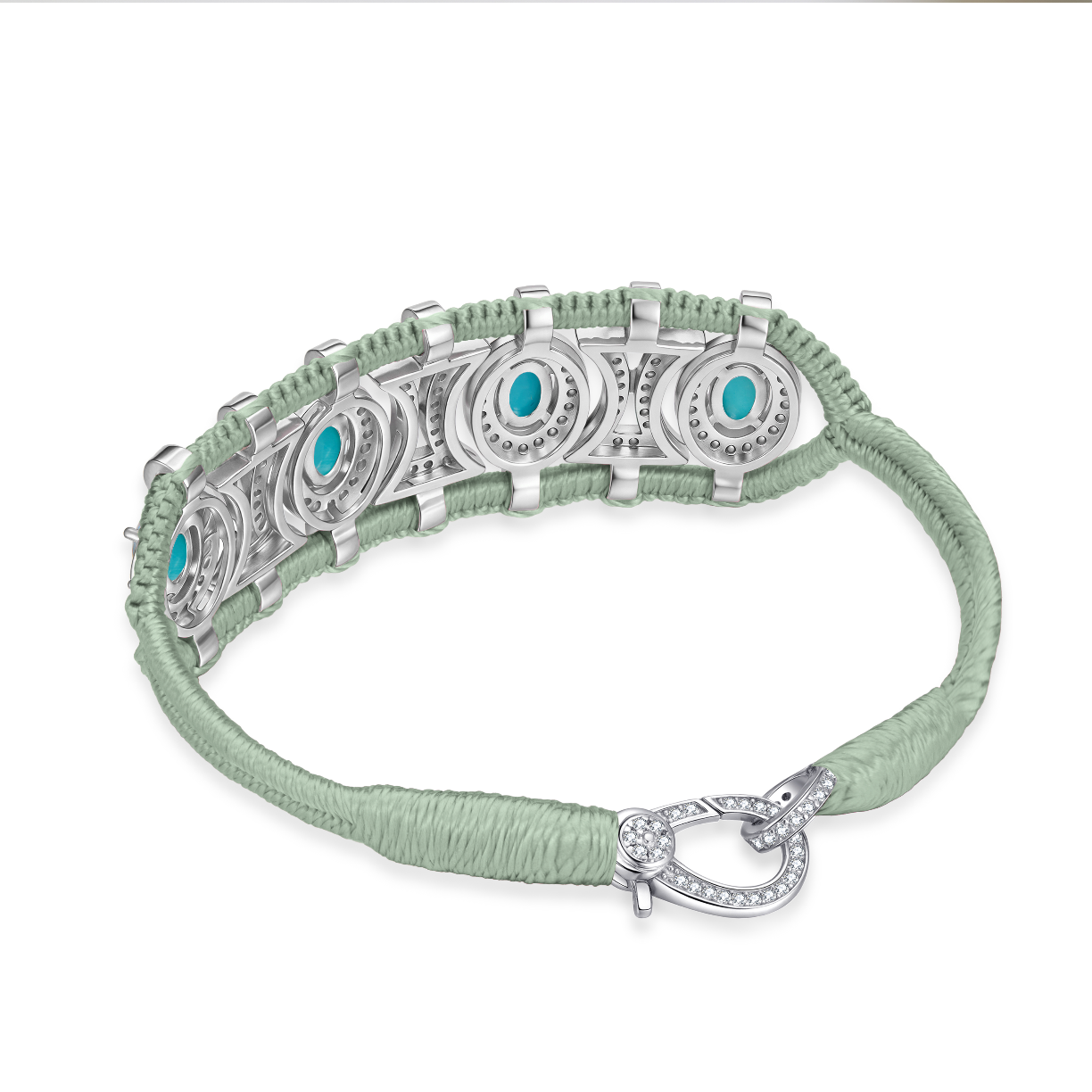Bracelet Olinda moss - turquoises