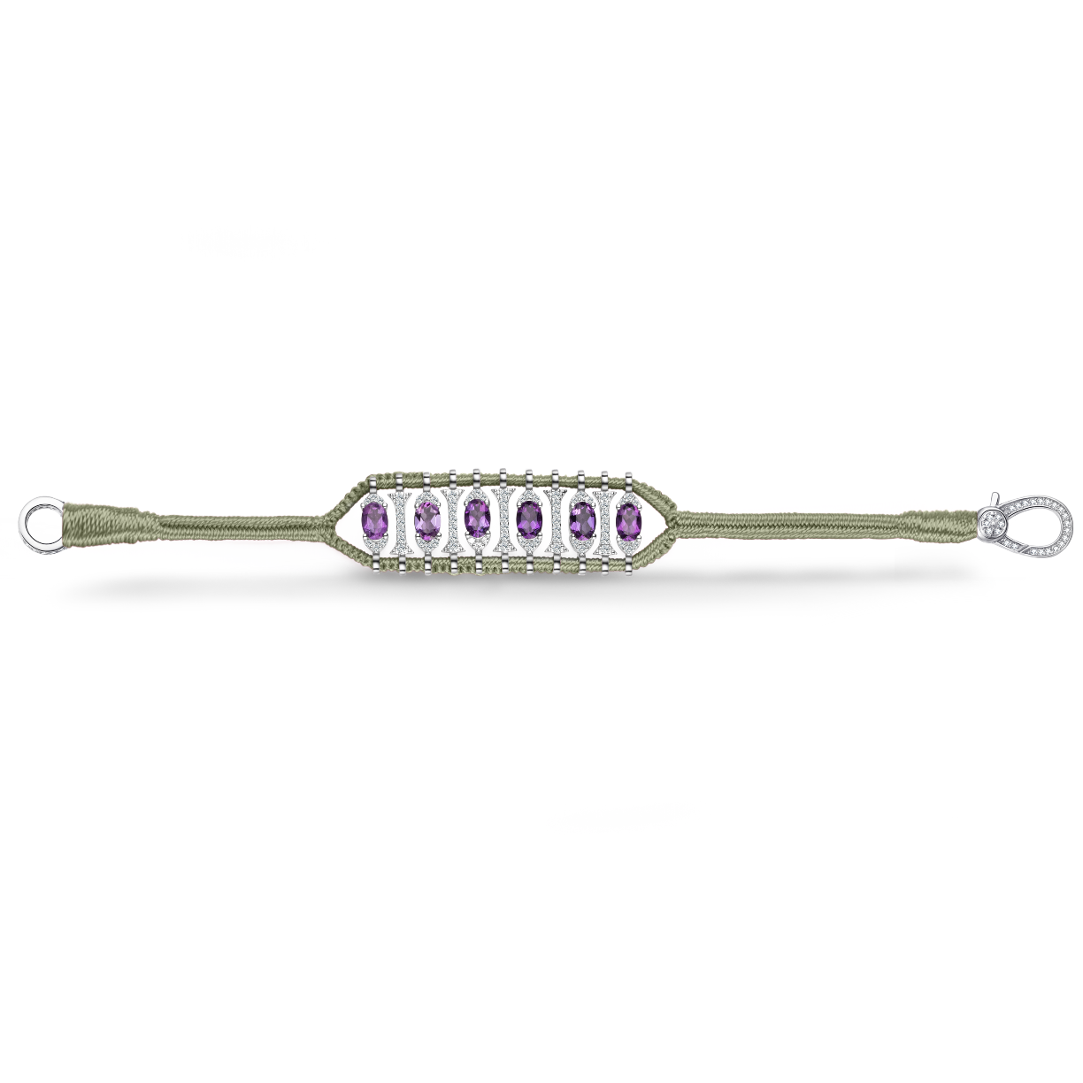Bracelet Teresina Moss - améthystes