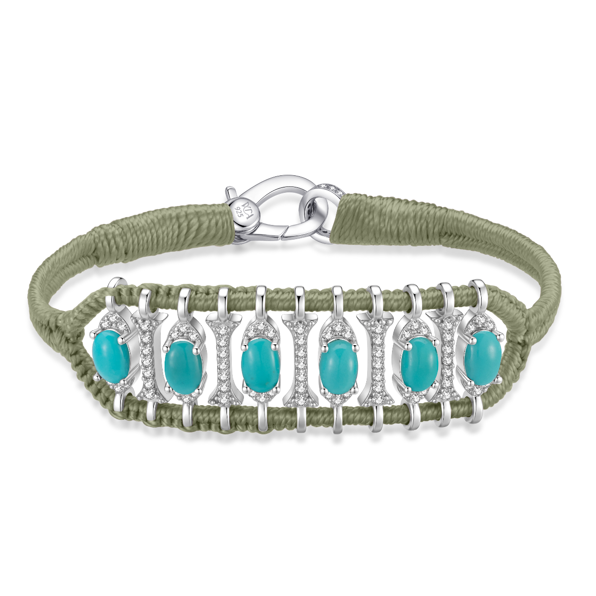 Bracelet Teresina Moss - Turquoises