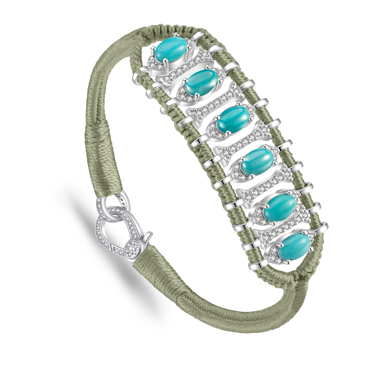 Bracelet Teresina Moss - Turquoises