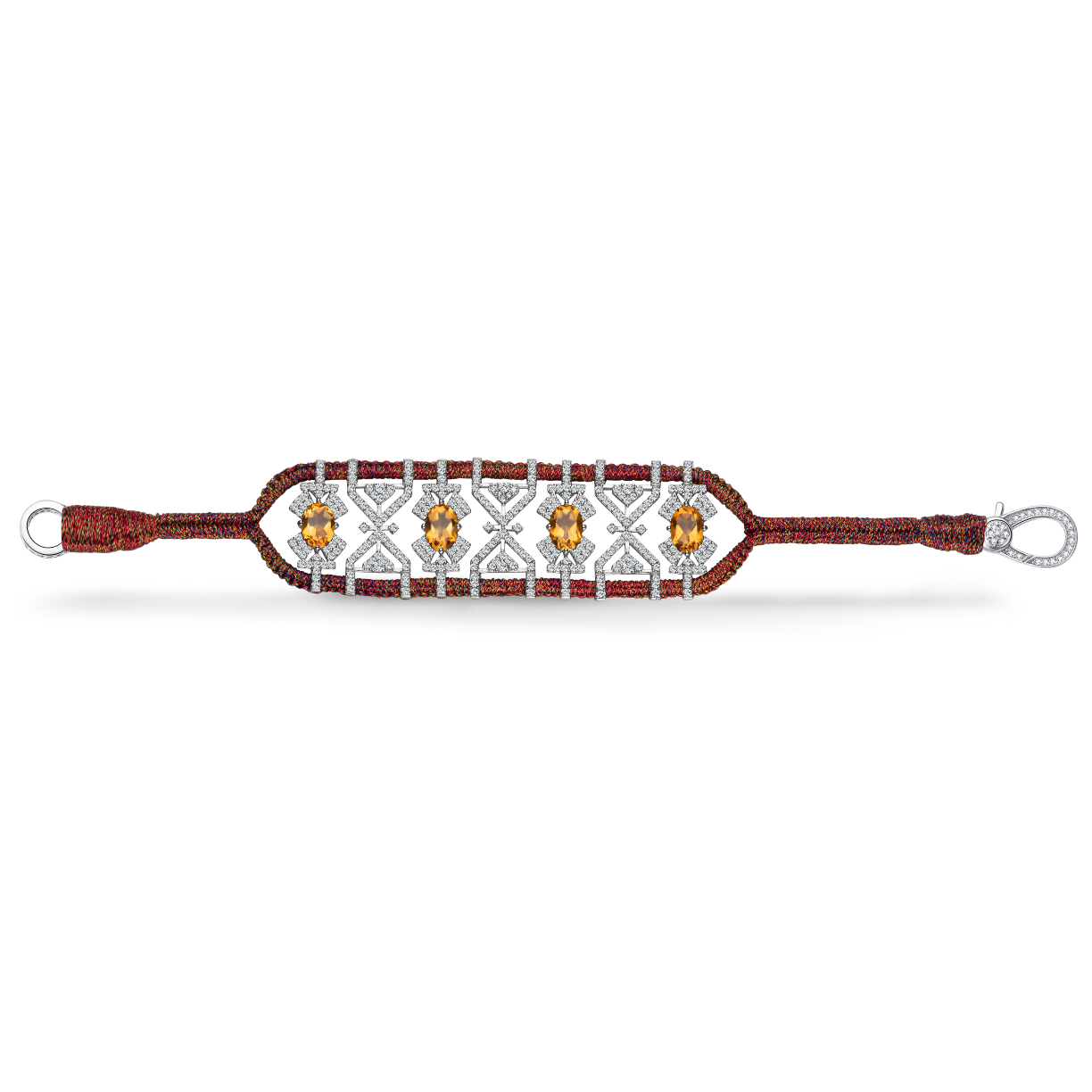 Bracelet Fortalezza Red shanti - Citrines